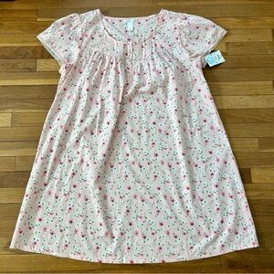 Adonna Pink Floral Short-Sleeve Nightgown size XXL Cottagecore